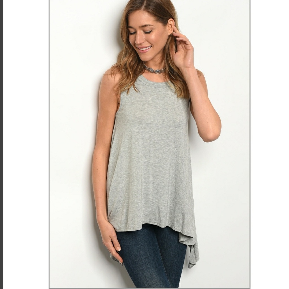 Ruffle hem tank